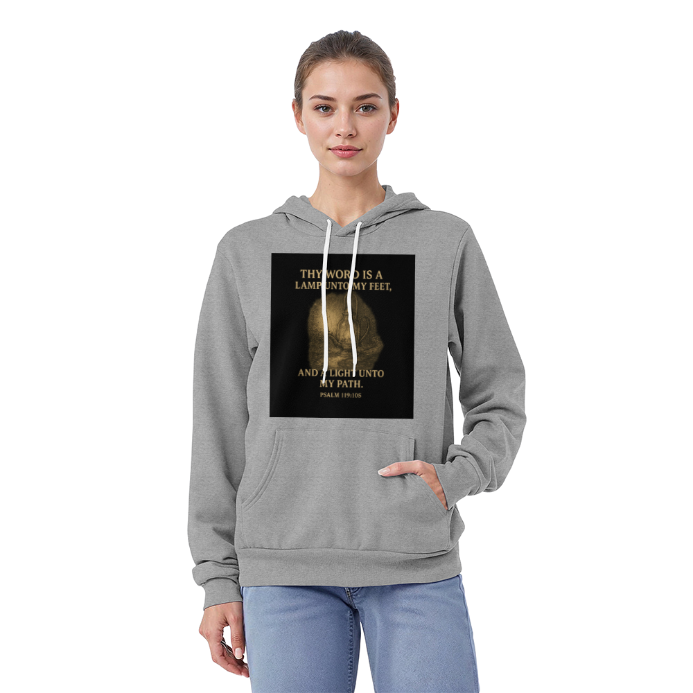 Thy Word Is a Lamp Hoodie – Psalm 119:105 Scripture Sweatshirt – Faith-Based Apparel for Men