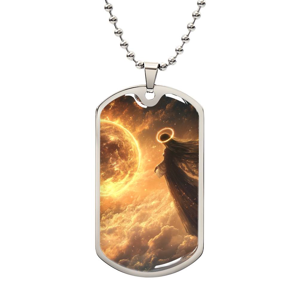 Divine Honor Necklace – Medical Steel, Gold Plated, A Testament of God's Strength and Glory