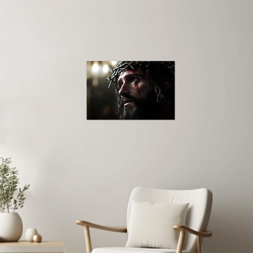 Crown of Thorns Canvas – Deep Reflection, Sacred Sacrifice, A Timeless Reminder of Faith