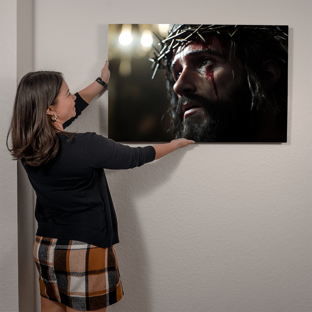 Crown of Thorns Canvas – Deep Reflection, Sacred Sacrifice, A Timeless Reminder of Faith