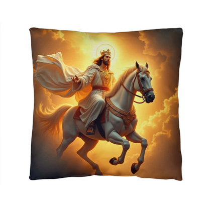 King of Glory Pillow – Majestic Christ, Divine Power, Faith-Inspired Decor