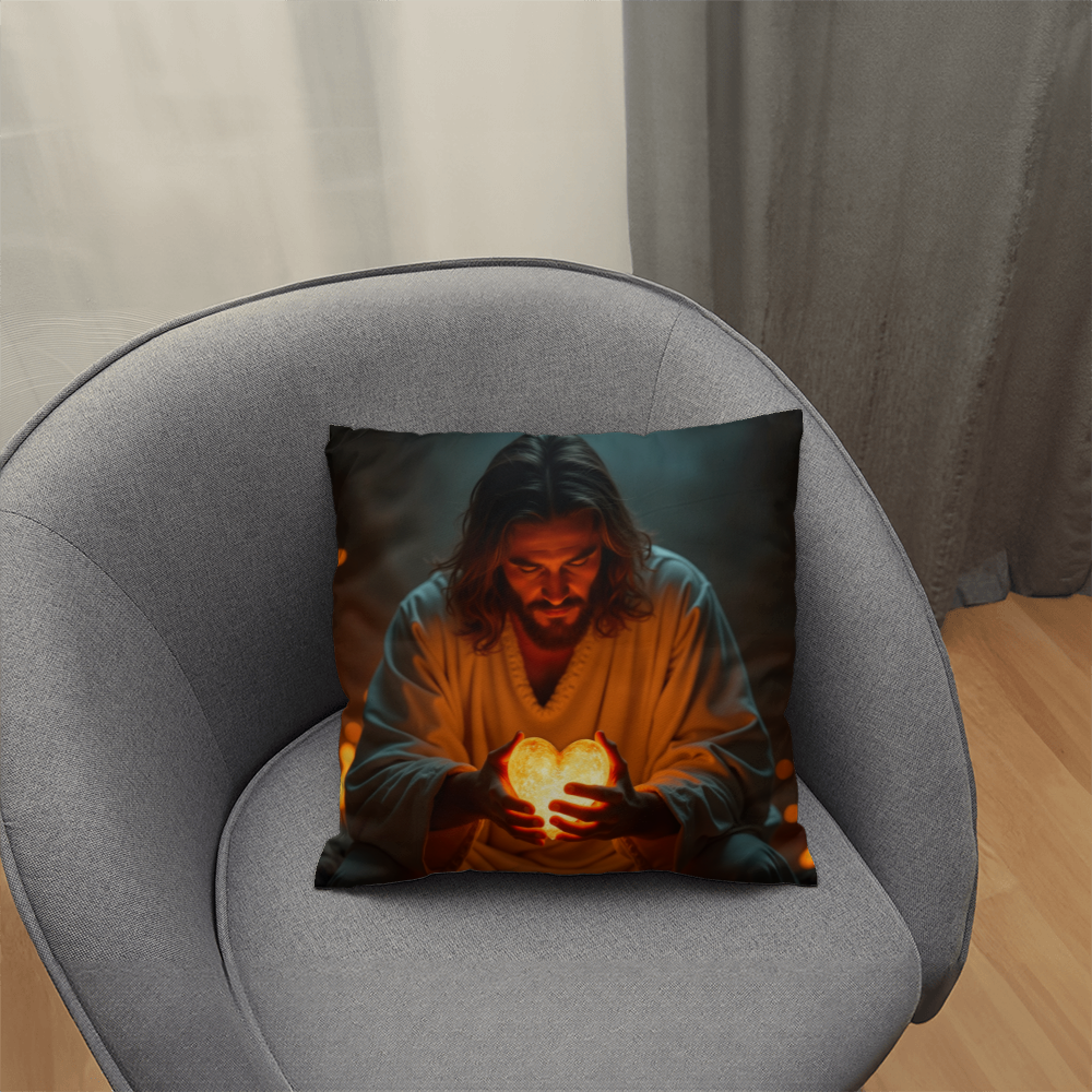 Sacred Heart of Jesus Pillow – Comfortable Fabric with a Warm and Divine Design