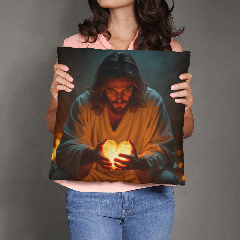 Sacred Heart of Jesus Pillow – Comfortable Fabric with a Warm and Divine Design