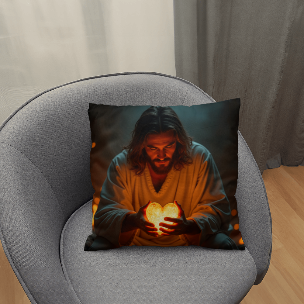 Sacred Heart of Jesus Pillow – Comfortable Fabric with a Warm and Divine Design