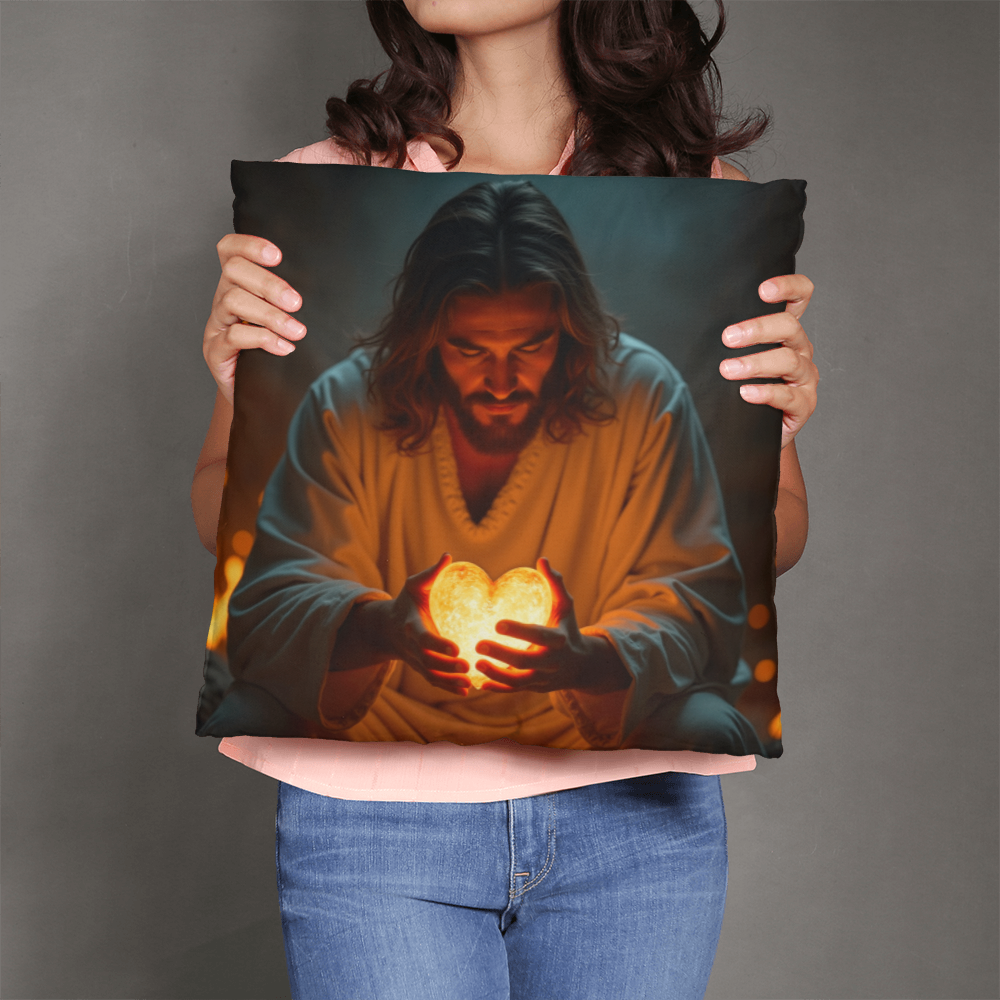 Sacred Heart of Jesus Pillow – Comfortable Fabric with a Warm and Divine Design