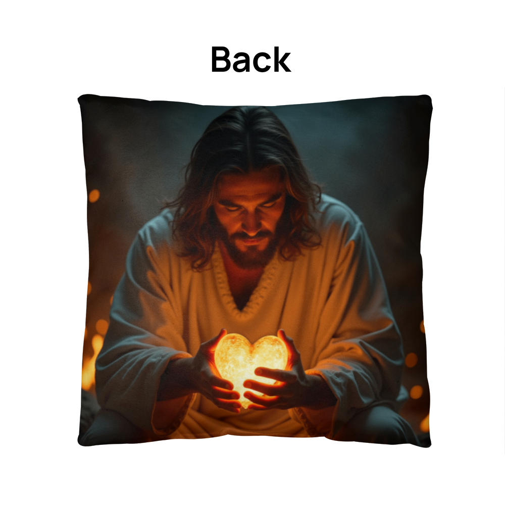 Sacred Heart of Jesus Pillow – Comfortable Fabric with a Warm and Divine Design