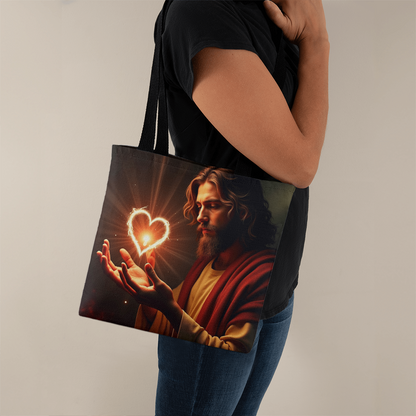 Jesus' Love Classic Tote Bag – Divine Love, Everyday Comfort, Perfect for Faithful Souls