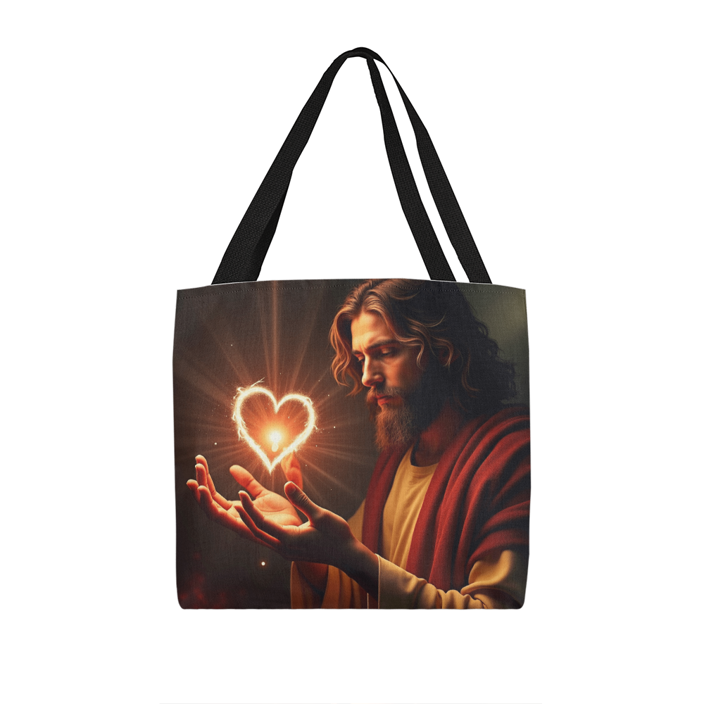 Jesus' Love Classic Tote Bag – Divine Love, Everyday Comfort, Perfect for Faithful Souls