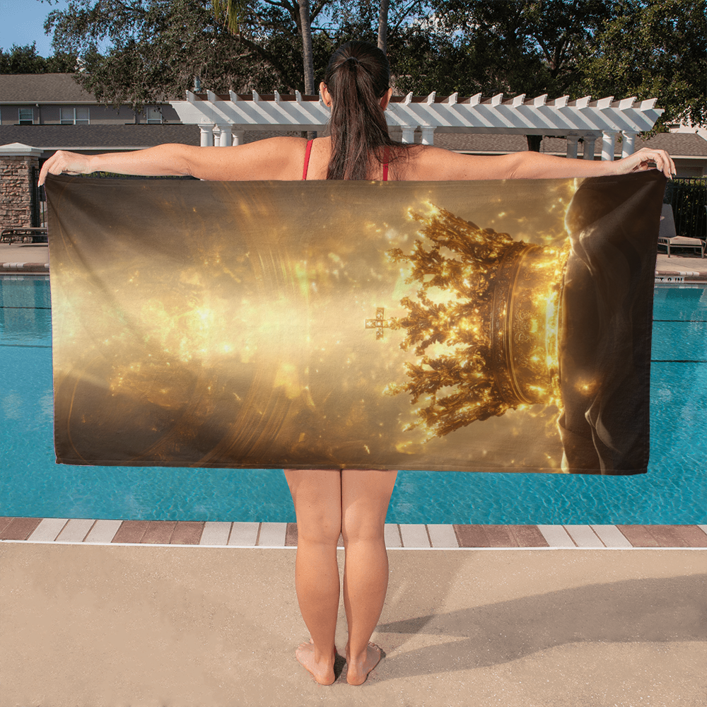 Crown of Glory Bath Towel – Soft, Excellent Absorption with a Sacred Crown