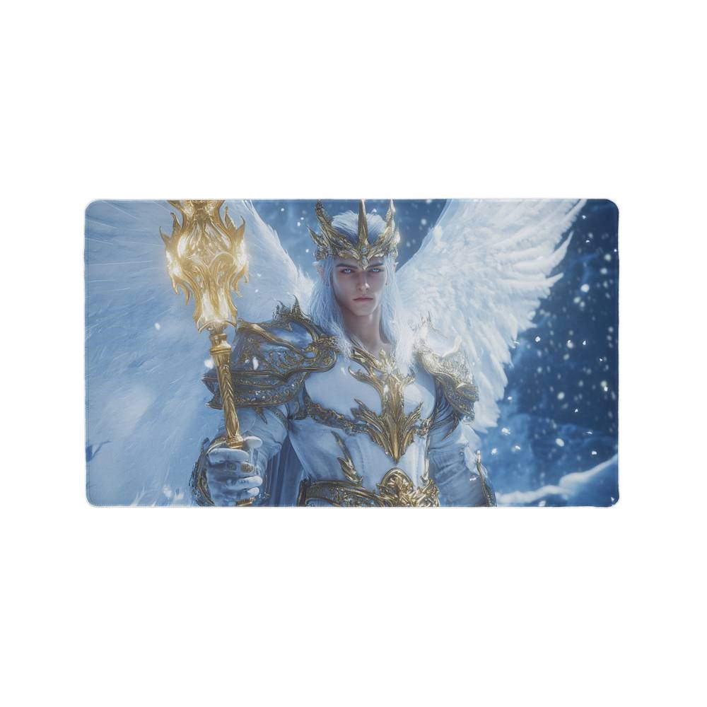 Radiant Angel Game Mat – Soft, Supportive, and Full of Faith, Your Gaming Sessions Just Got a Heavenly Upgrade