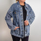 Heavenly Angels DTG Denim Jacket – Custom, Oversized, and Radiating Divine Energy