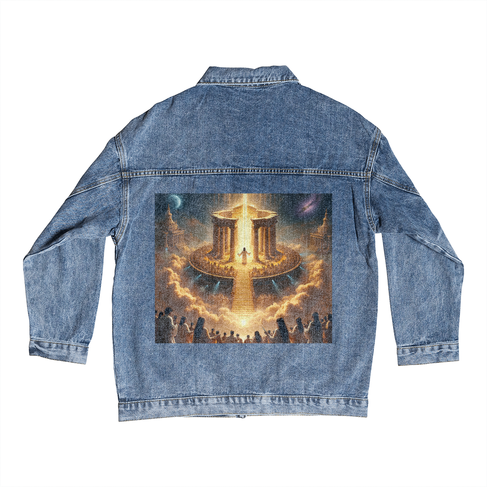 Faithful Glory Denim Jacket – Stylish Comfort, Glorious Message