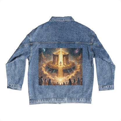 Faithful Glory Denim Jacket – Stylish Comfort, Glorious Message