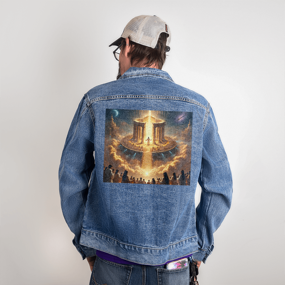 Faithful Glory Denim Jacket – Stylish Comfort, Glorious Message