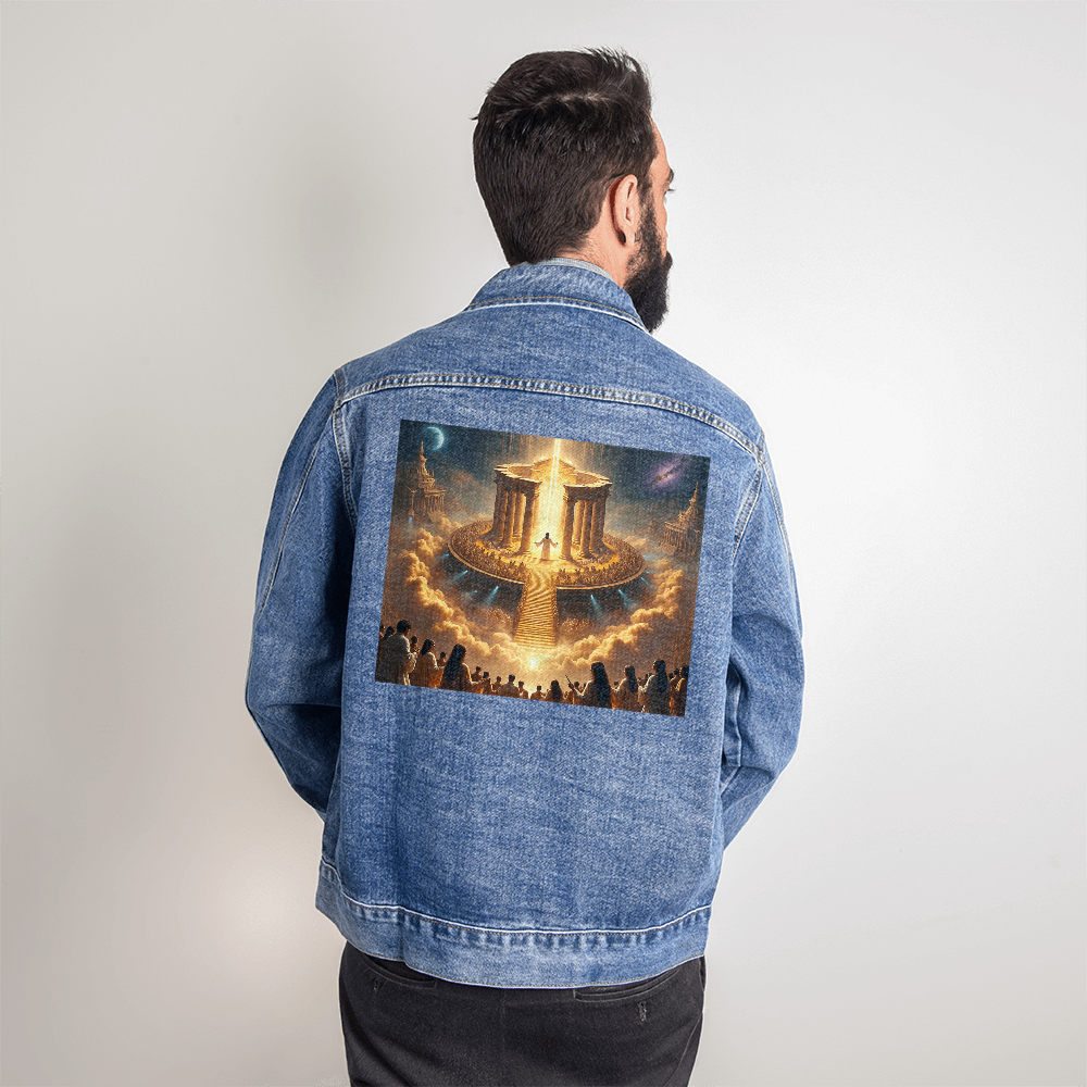 Faithful Glory Denim Jacket – Stylish Comfort, Glorious Message