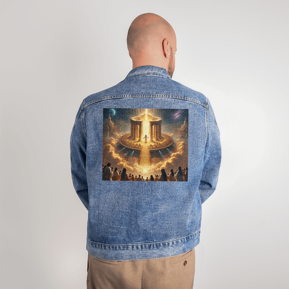 Faithful Glory Denim Jacket – Stylish Comfort, Glorious Message