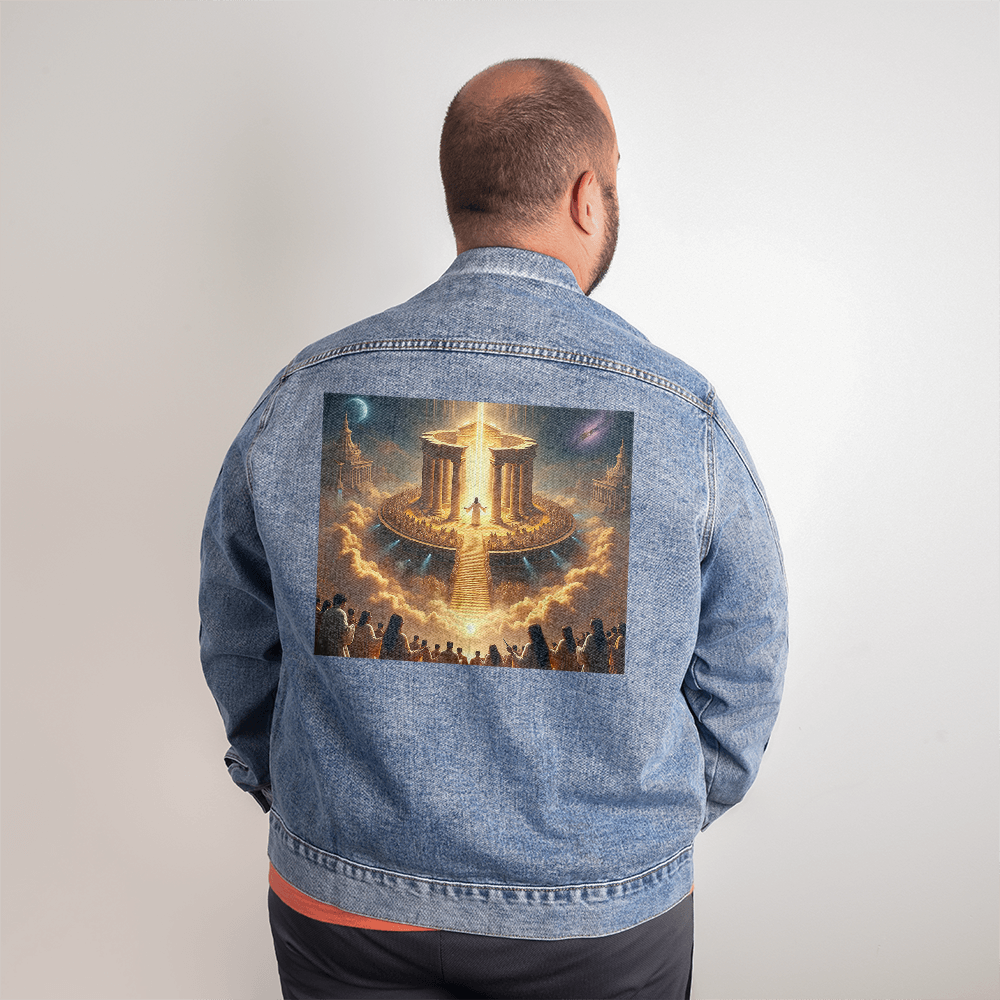 Faithful Glory Denim Jacket – Stylish Comfort, Glorious Message