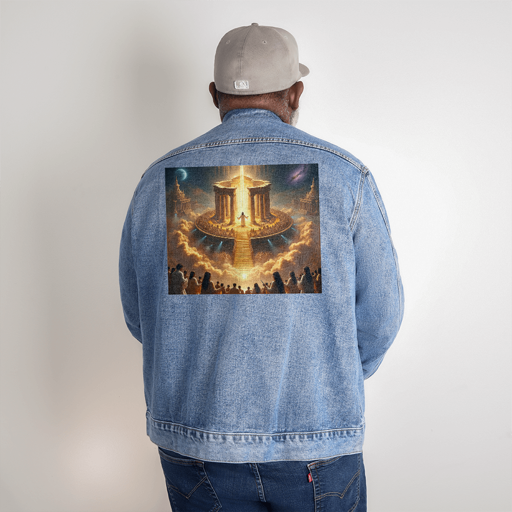 Faithful Glory Denim Jacket – Stylish Comfort, Glorious Message