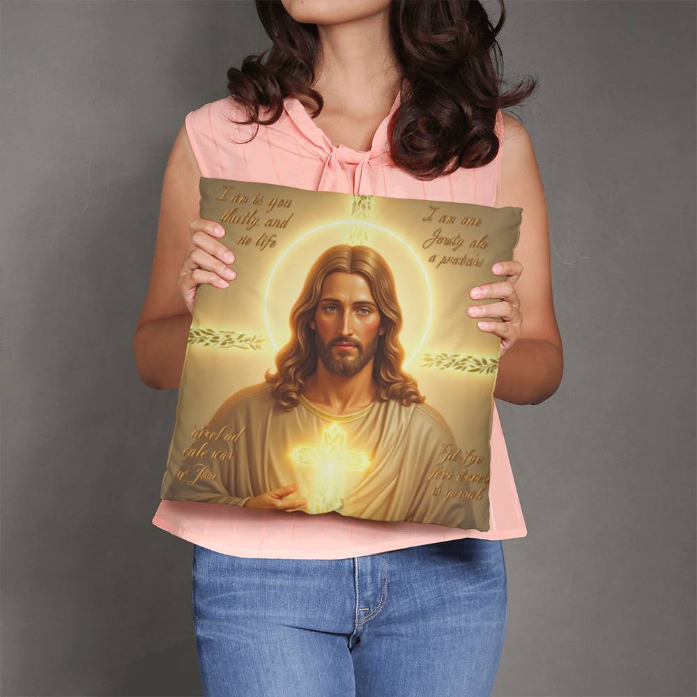 Eternal Blessing Cushion– Jesus’ Light, Divine Comfort, Perfect Faith-Inspired Decor