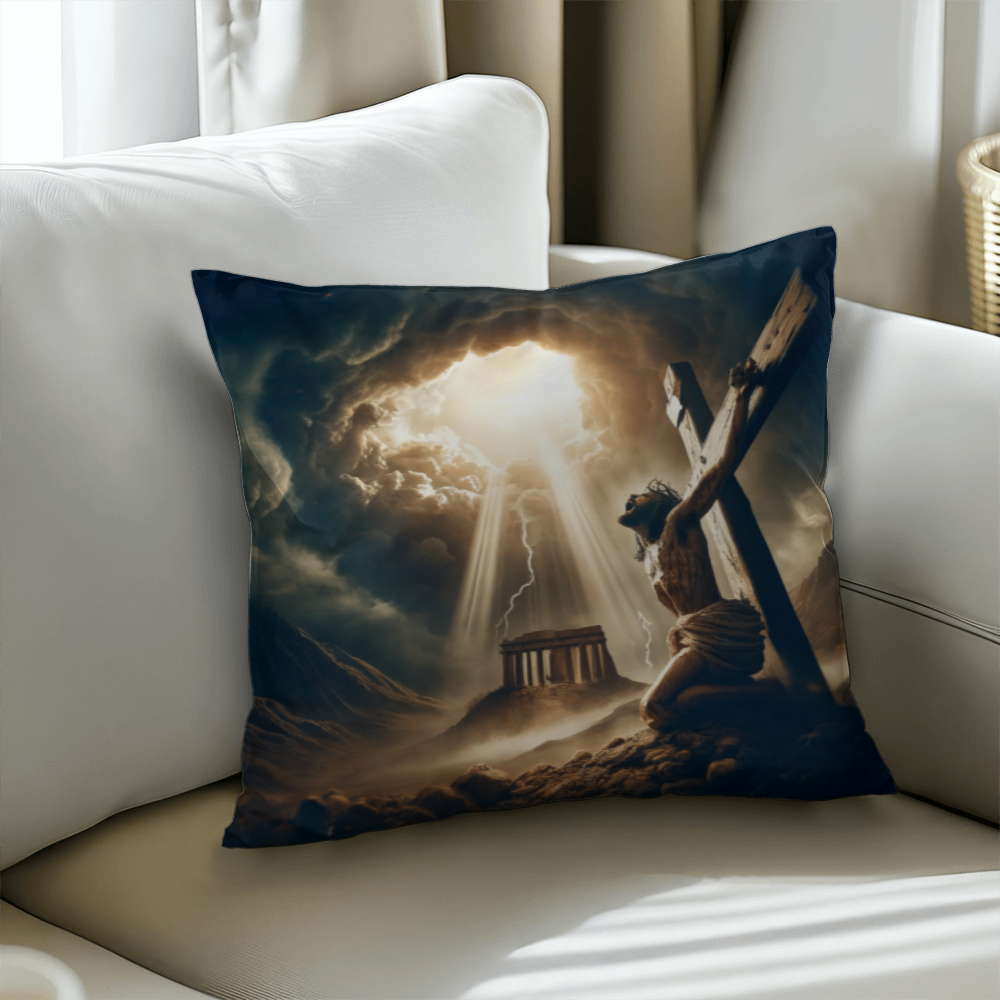 The Cross of Salvation Pillow – Jesus' Ultimate Act of Love