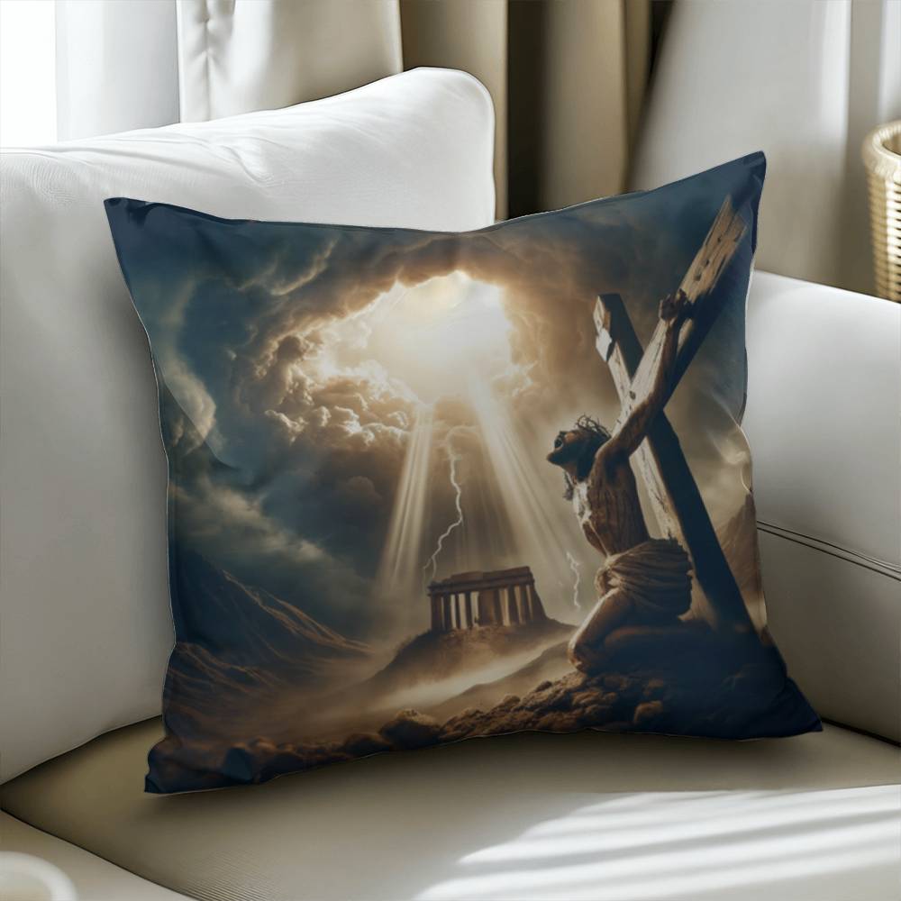 The Cross of Salvation Pillow – Jesus' Ultimate Act of Love