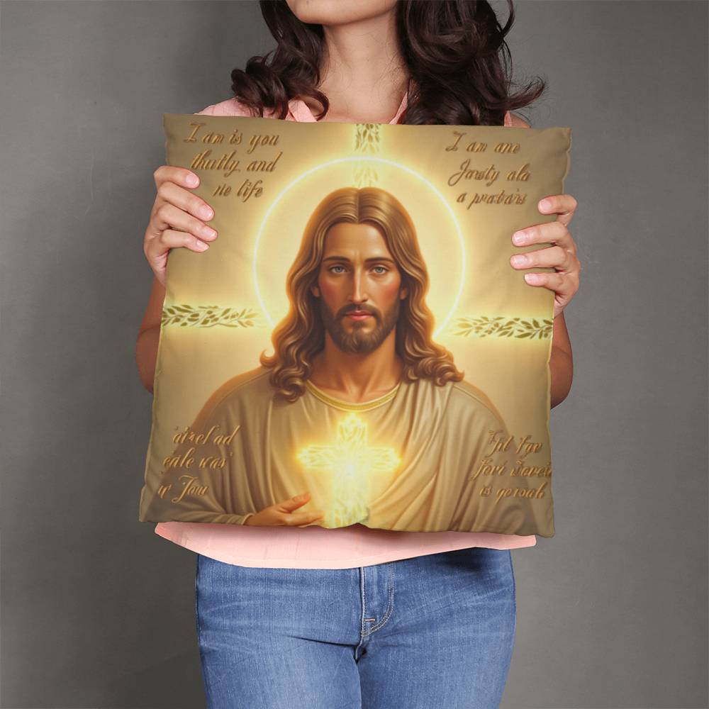 Eternal Blessing Cushion– Jesus’ Light, Divine Comfort, Perfect Faith-Inspired Decor