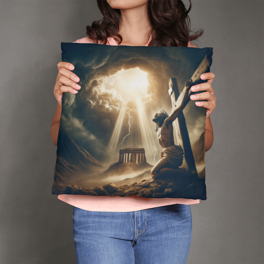 The Cross of Salvation Pillow – Jesus' Ultimate Act of Love