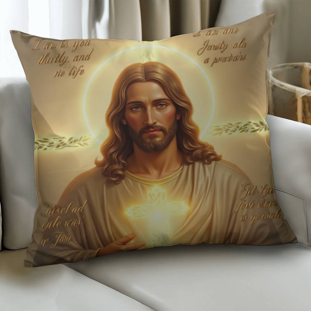 Eternal Blessing Cushion– Jesus’ Light, Divine Comfort, Perfect Faith-Inspired Decor