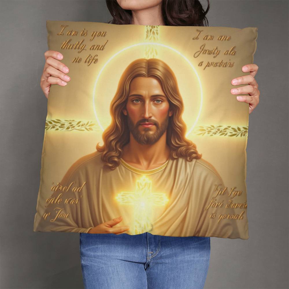 Eternal Blessing Cushion– Jesus’ Light, Divine Comfort, Perfect Faith-Inspired Decor