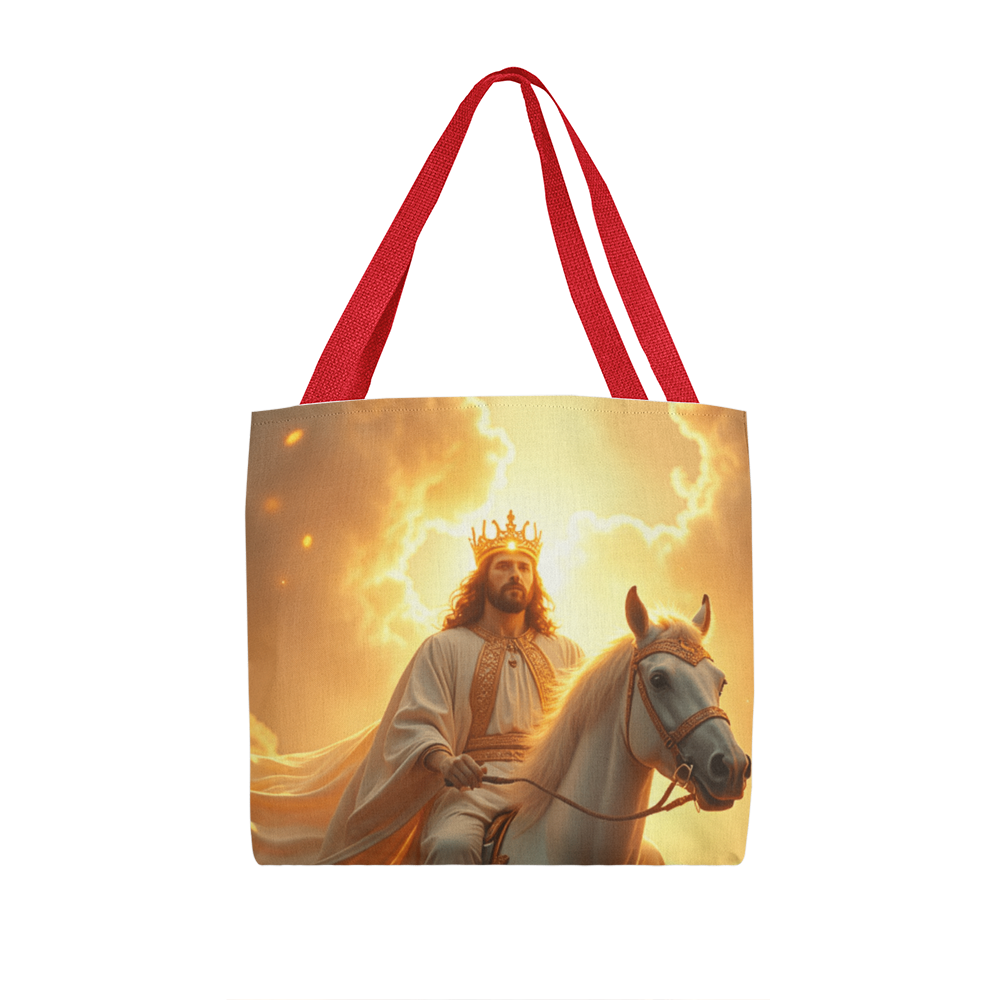 Majestic Christ Tote – Durable Canvas with a Shining, Majestic Image of Jesus