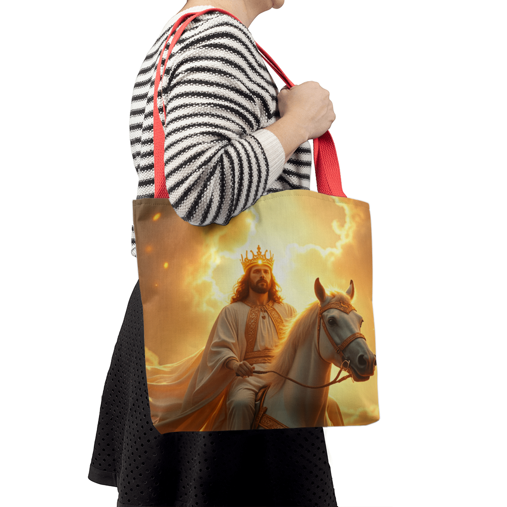 Majestic Christ Tote – Durable Canvas with a Shining, Majestic Image of Jesus