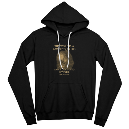 Thy Word Is a Lamp Hoodie – Psalm 119:105 Scripture Sweatshirt – Faith-Based Apparel for Men