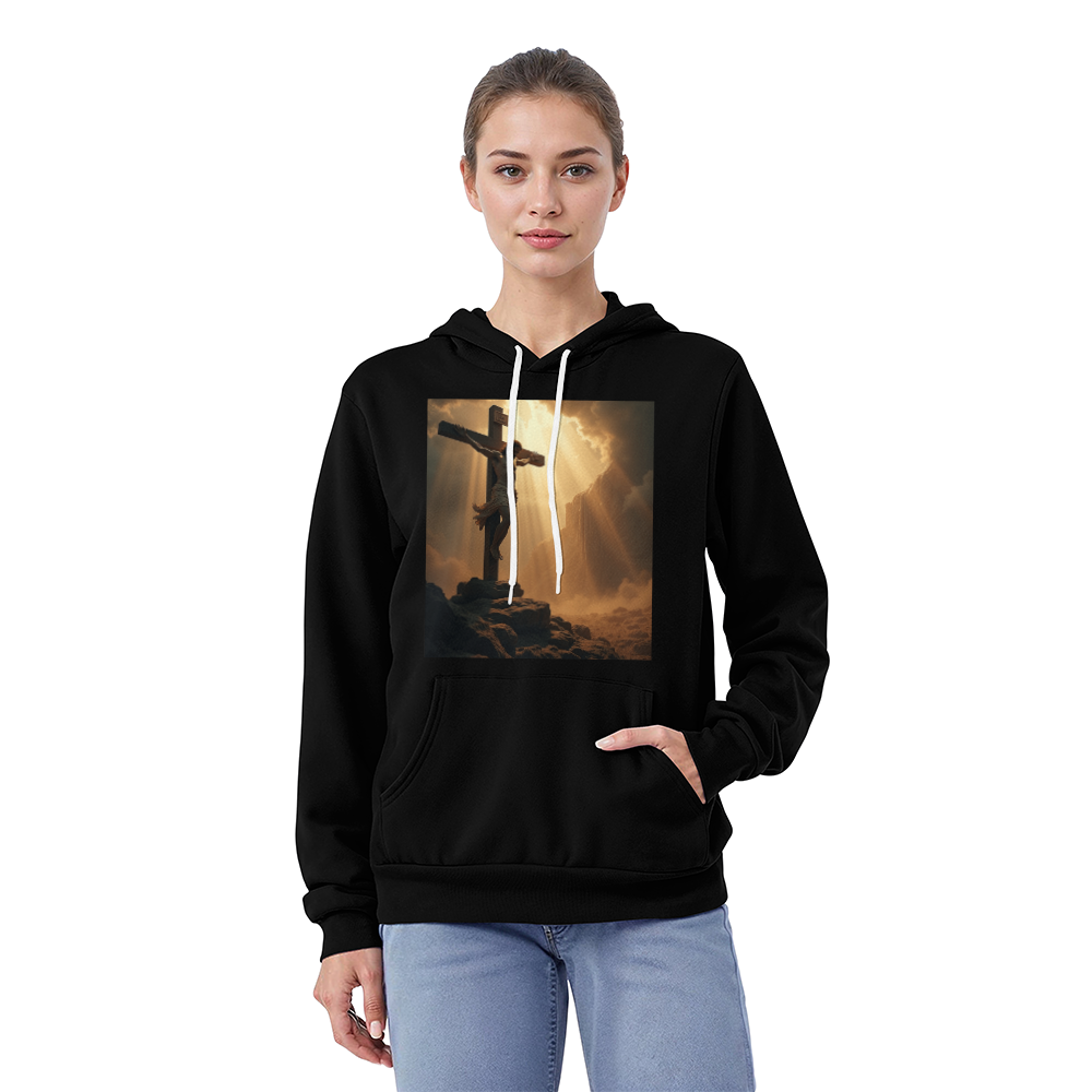 Redeemer's Sacrifice Pullover Hoodie – Embrace Faith, Comfort, and Divine Symbolism!