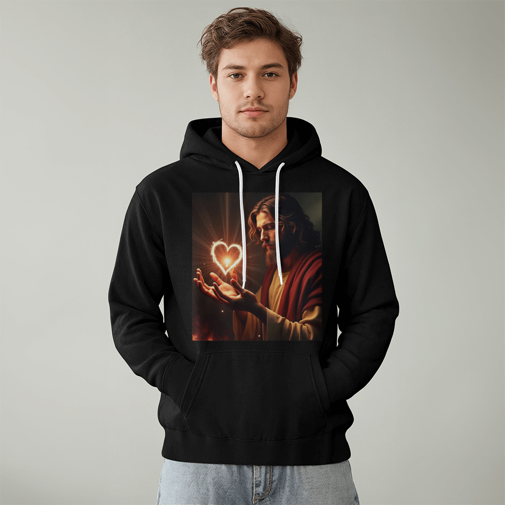 Heart of Jesus Hoodie – Embrace Love, Divine Comfort