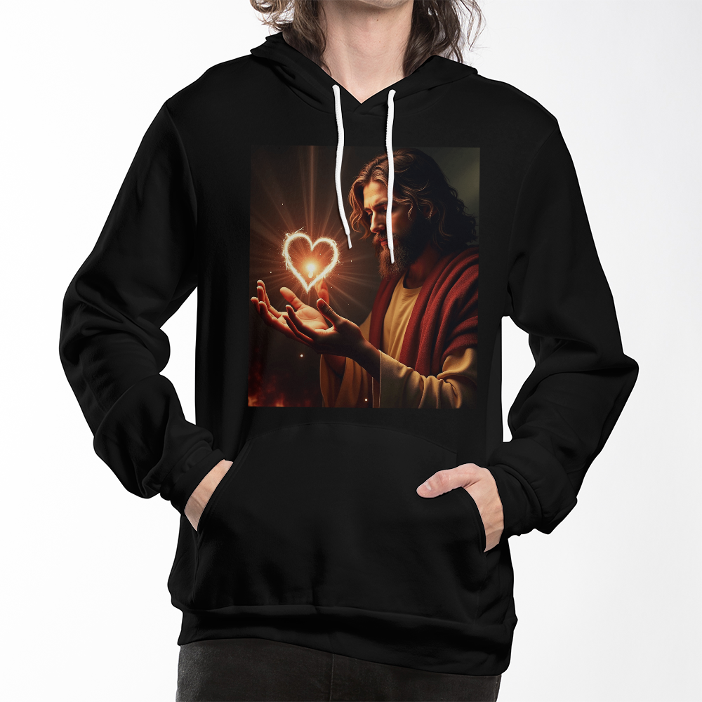 Heart of Jesus Hoodie – Embrace Love, Divine Comfort