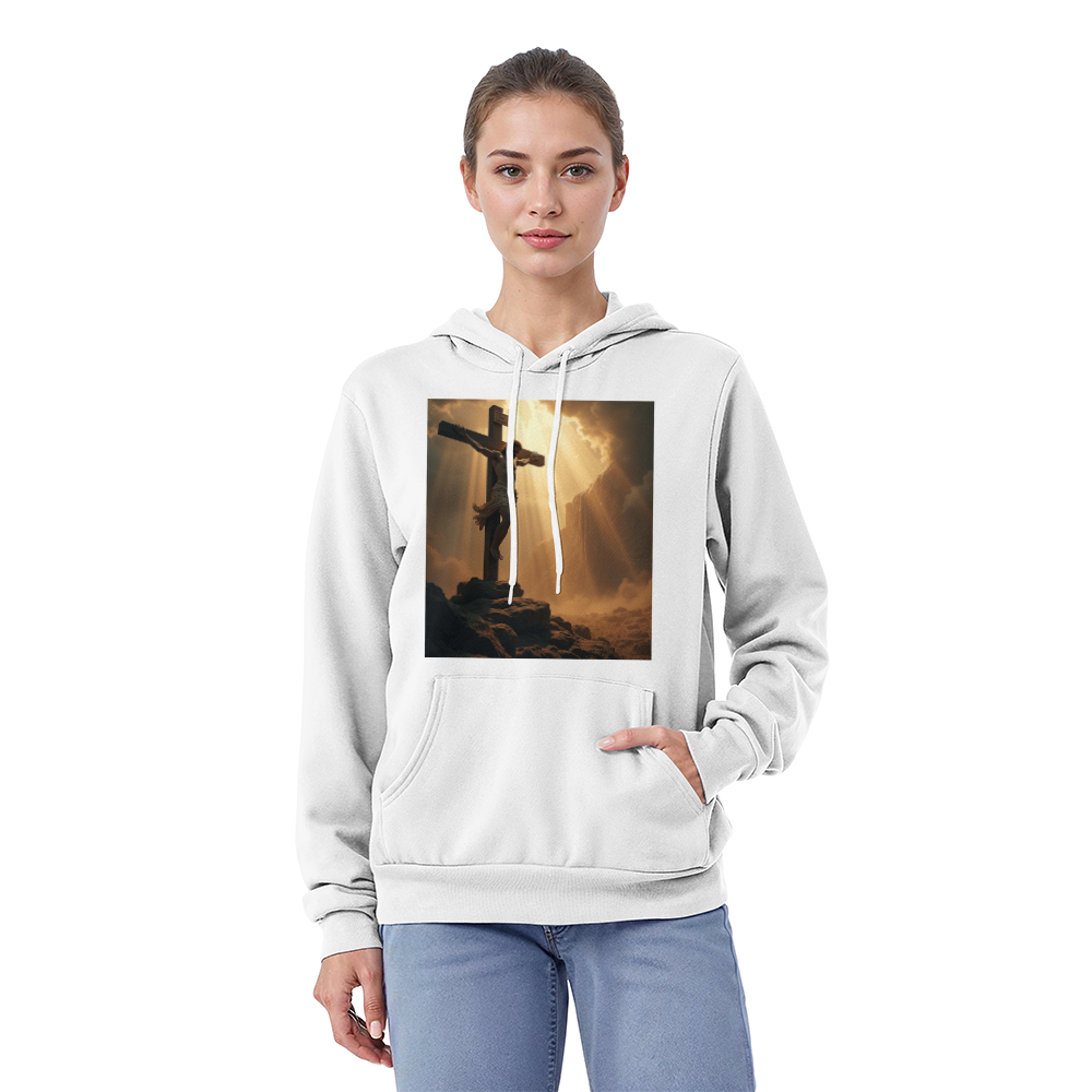 Redeemer's Sacrifice Pullover Hoodie – Embrace Faith, Comfort, and Divine Symbolism!