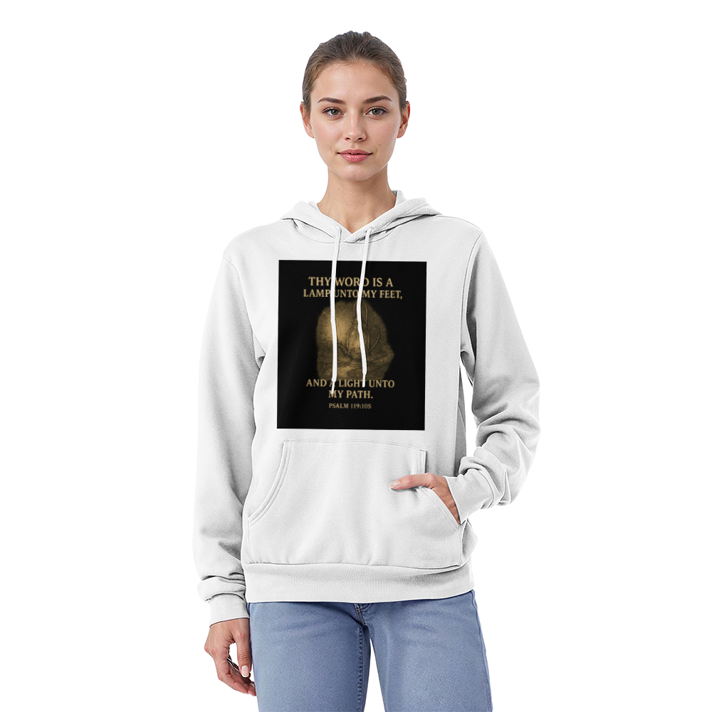 Thy Word Is a Lamp Hoodie – Psalm 119:105 Scripture Sweatshirt – Faith-Based Apparel for Men