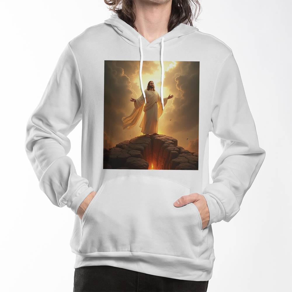 Risen Savior Hoodie – Comfortable Fabric with the Glorious "Jesus is Risen" Design