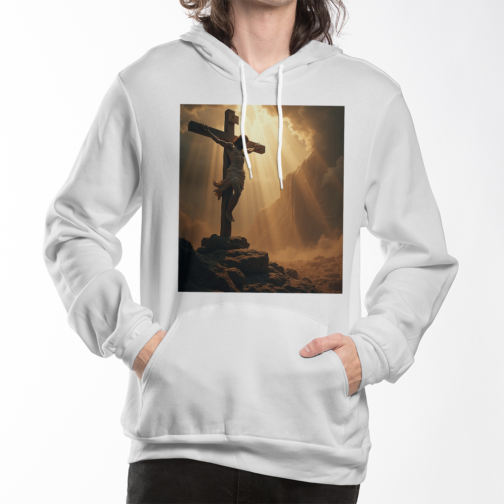 Redeemer's Sacrifice Pullover Hoodie – Embrace Faith, Comfort, and Divine Symbolism!