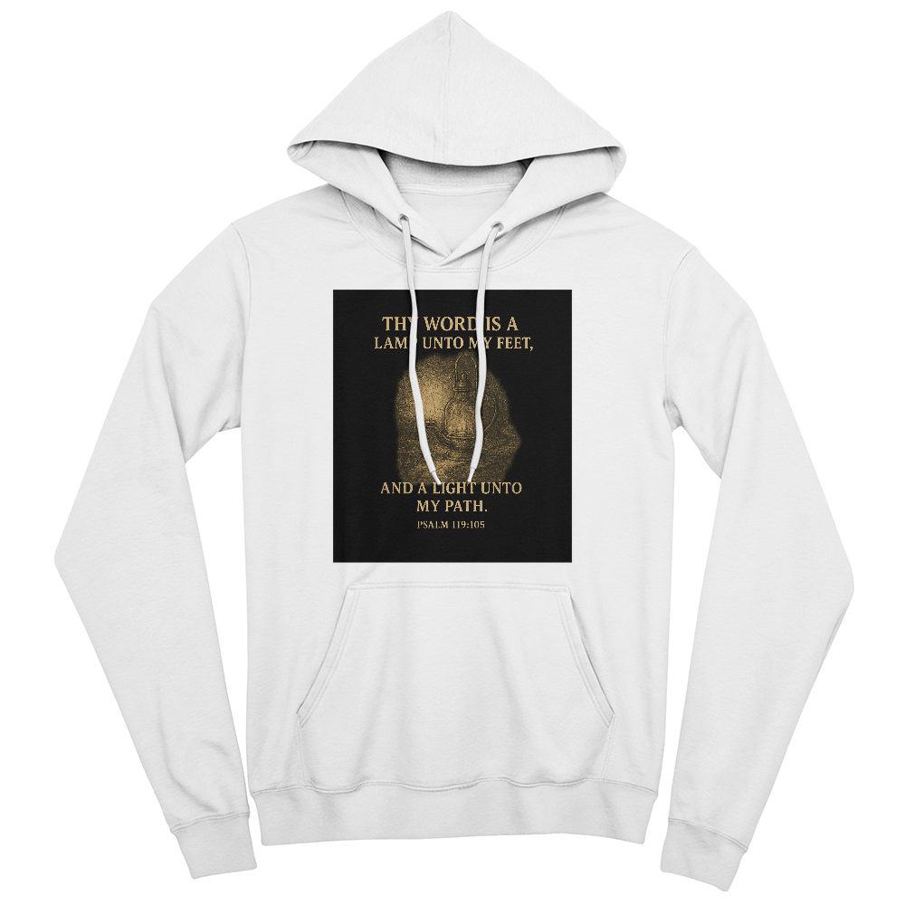 Thy Word Is a Lamp Hoodie – Psalm 119:105 Scripture Sweatshirt – Faith-Based Apparel for Men
