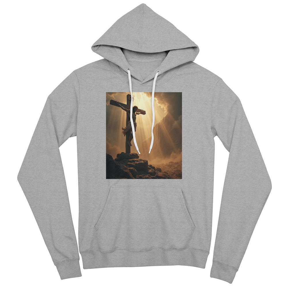 Redeemer's Sacrifice Pullover Hoodie – Embrace Faith, Comfort, and Divine Symbolism!