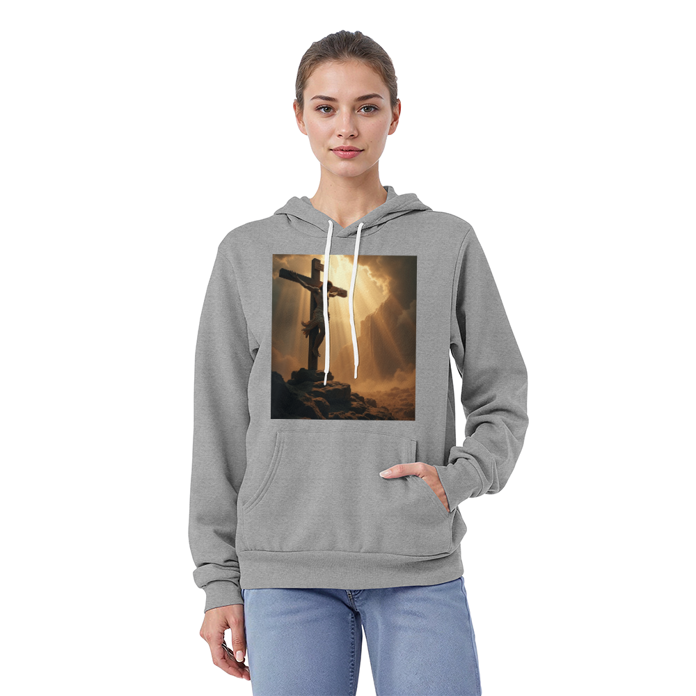 Redeemer's Sacrifice Pullover Hoodie – Embrace Faith, Comfort, and Divine Symbolism!