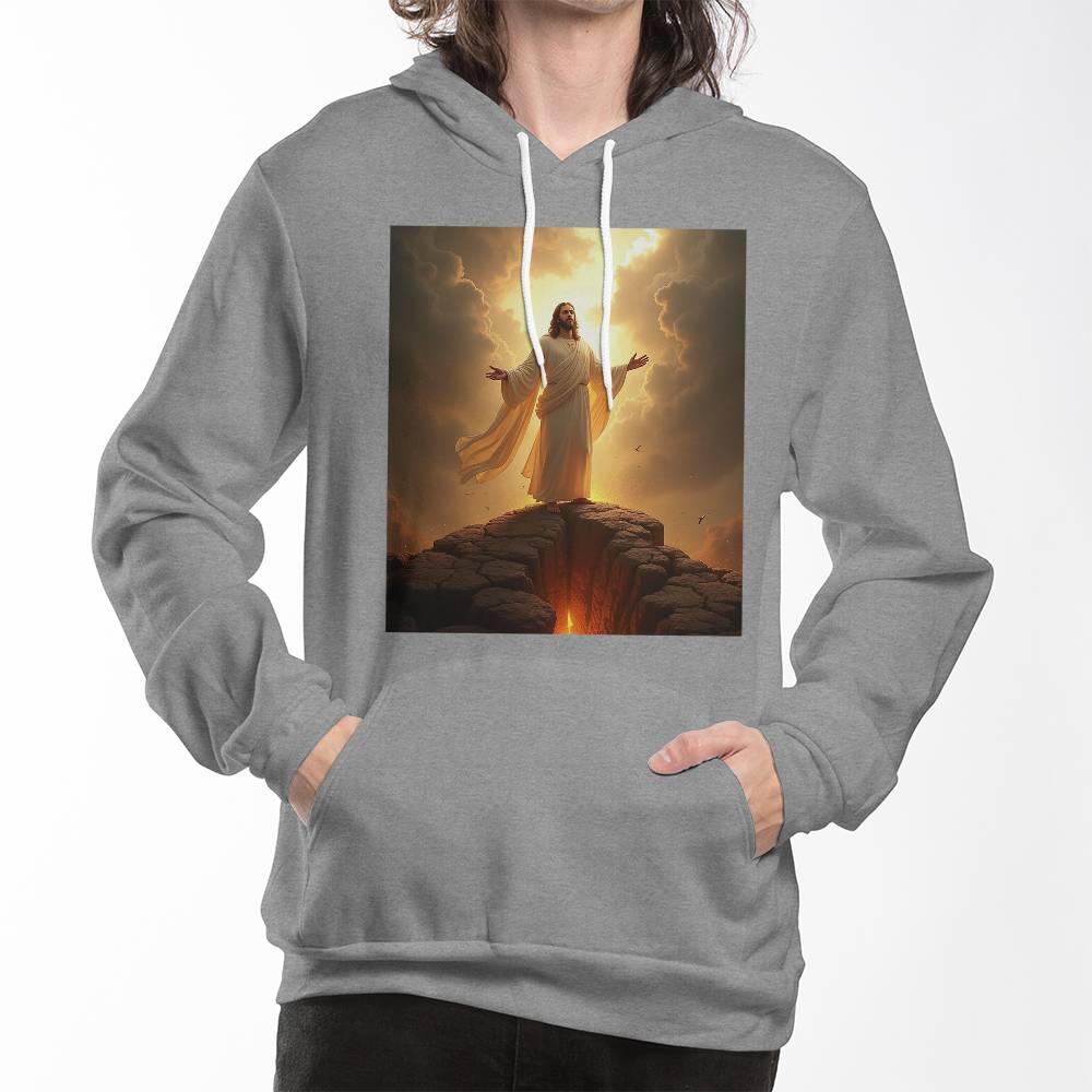 Risen Savior Hoodie – Comfortable Fabric with the Glorious "Jesus is Risen" Design