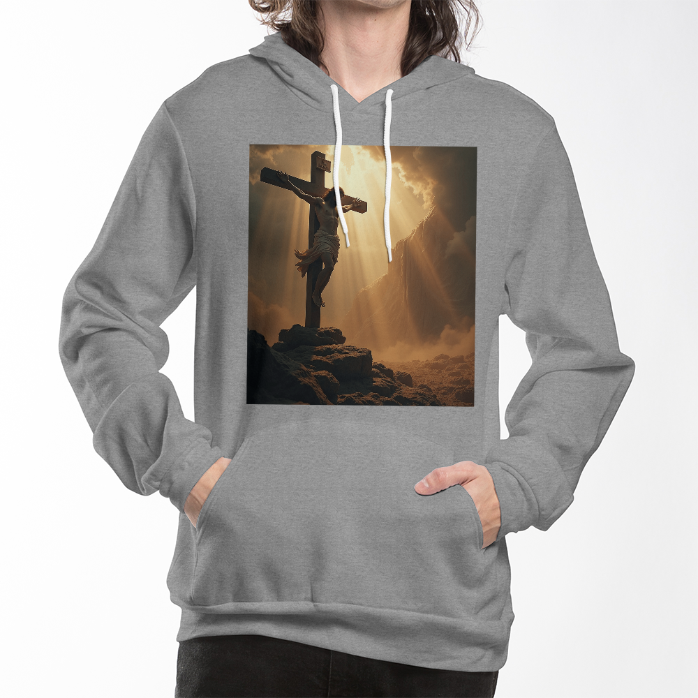 Redeemer's Sacrifice Pullover Hoodie – Embrace Faith, Comfort, and Divine Symbolism!