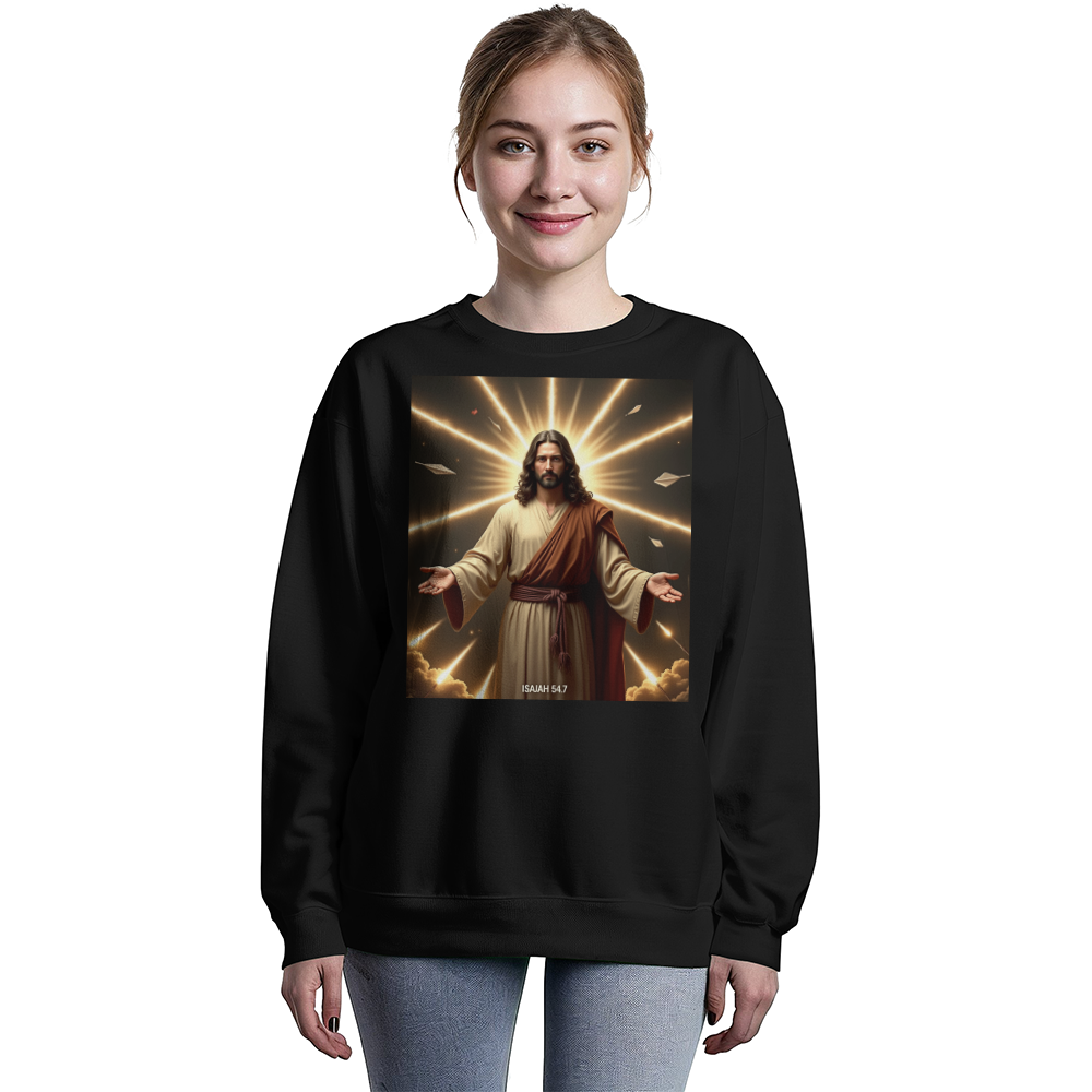 Eternal Radiance Crewneck –  Soft & Durable,  A Divine Design for Souls That Shine