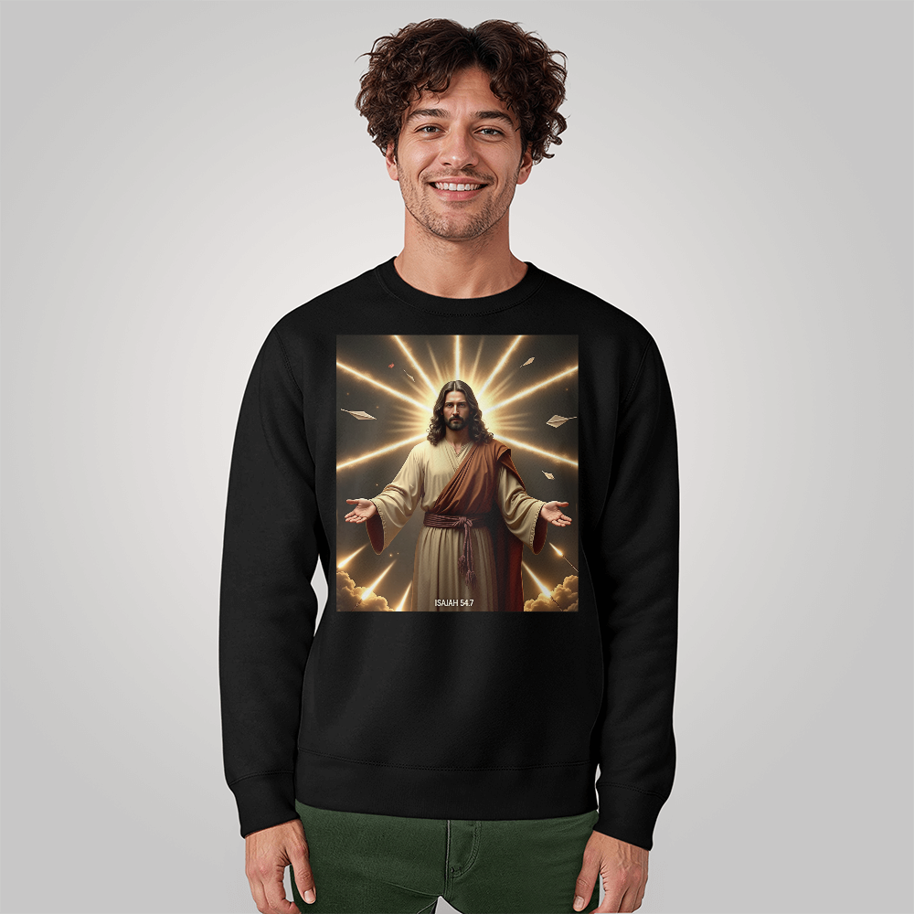 Eternal Radiance Crewneck –  Soft & Durable,  A Divine Design for Souls That Shine