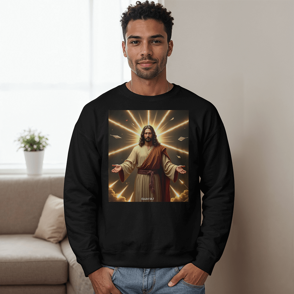 Eternal Radiance Crewneck –  Soft & Durable,  A Divine Design for Souls That Shine