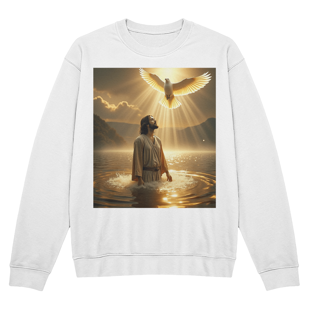 Holy Baptism Crewneck – Jesus' Blessing in Every Thread