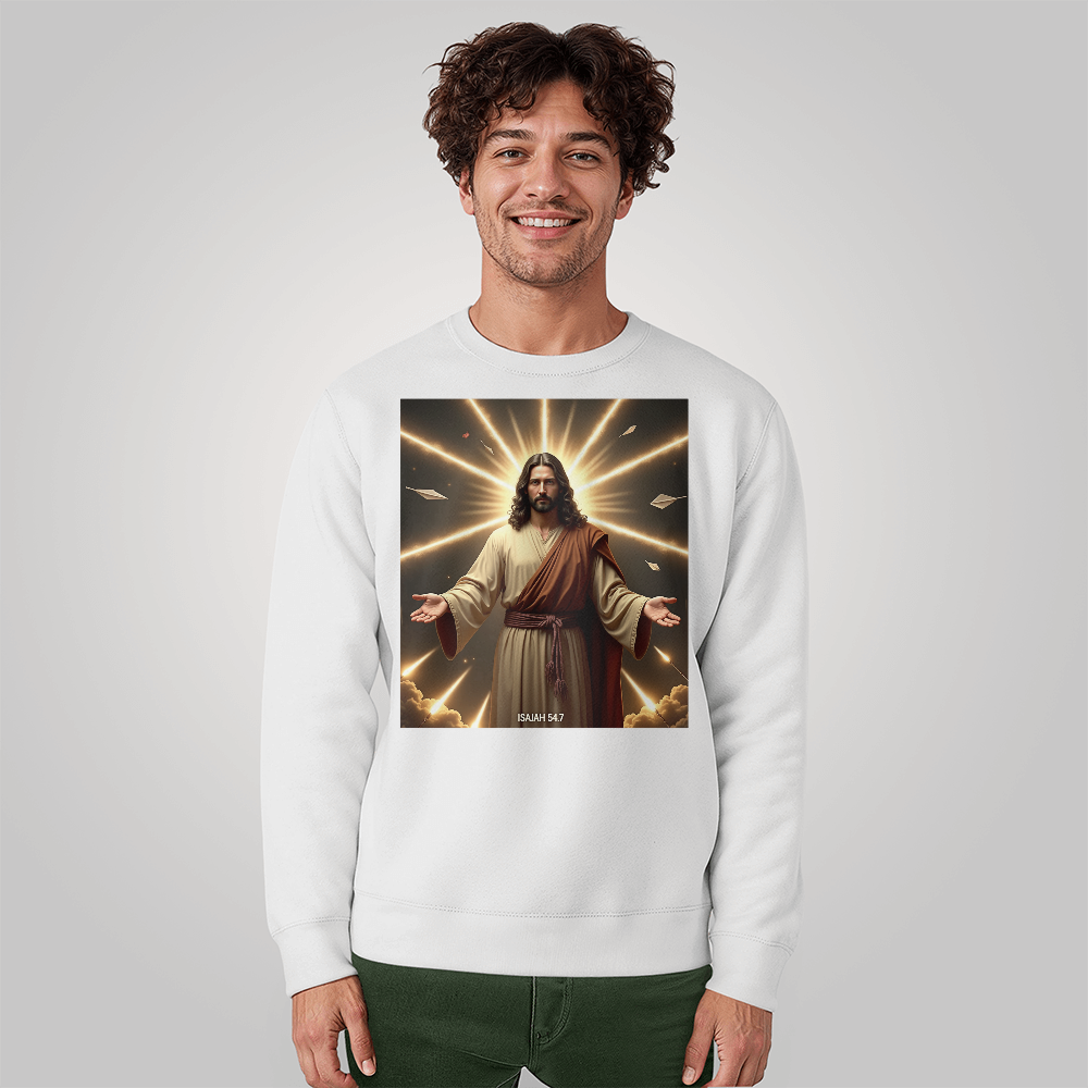 Eternal Radiance Crewneck –  Soft & Durable,  A Divine Design for Souls That Shine