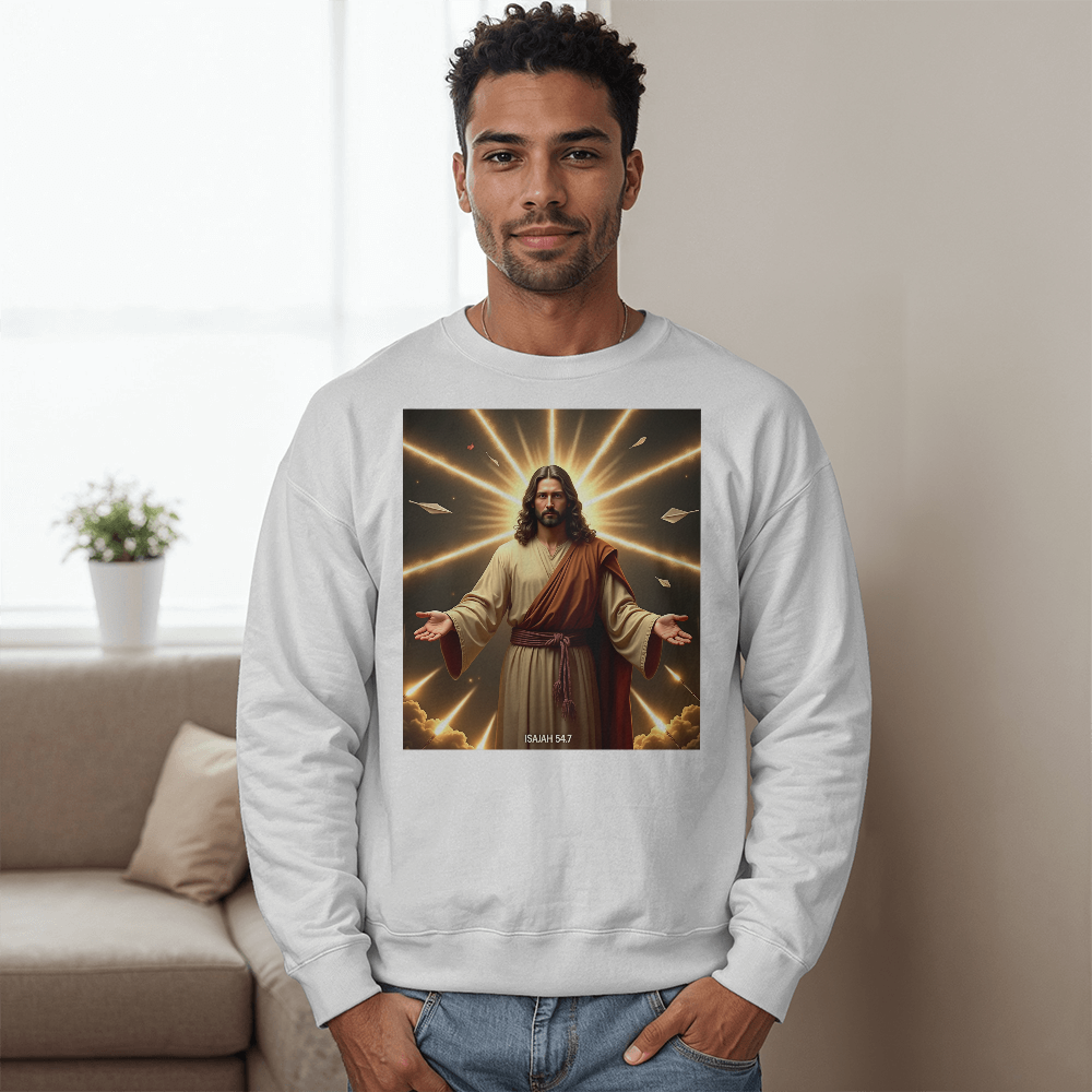 Eternal Radiance Crewneck –  Soft & Durable,  A Divine Design for Souls That Shine